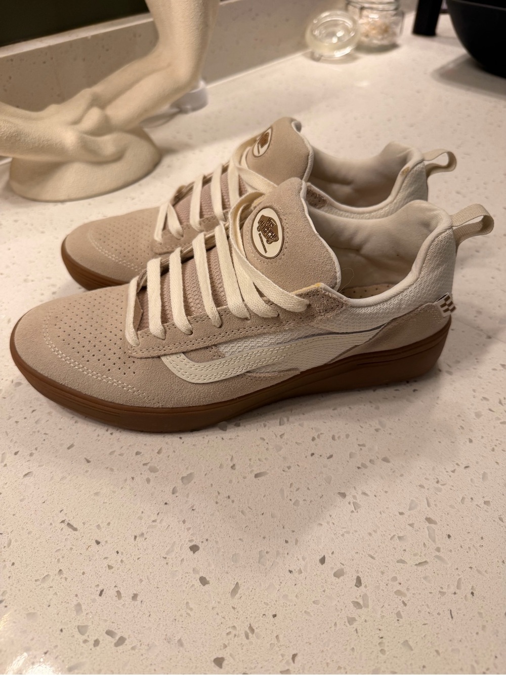 Vans Neutral Beige Suede Mens Skate shoes